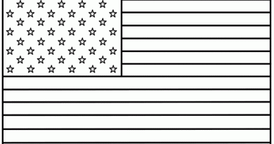 Us flag coloring book