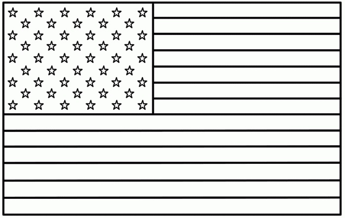 Us flag coloring book